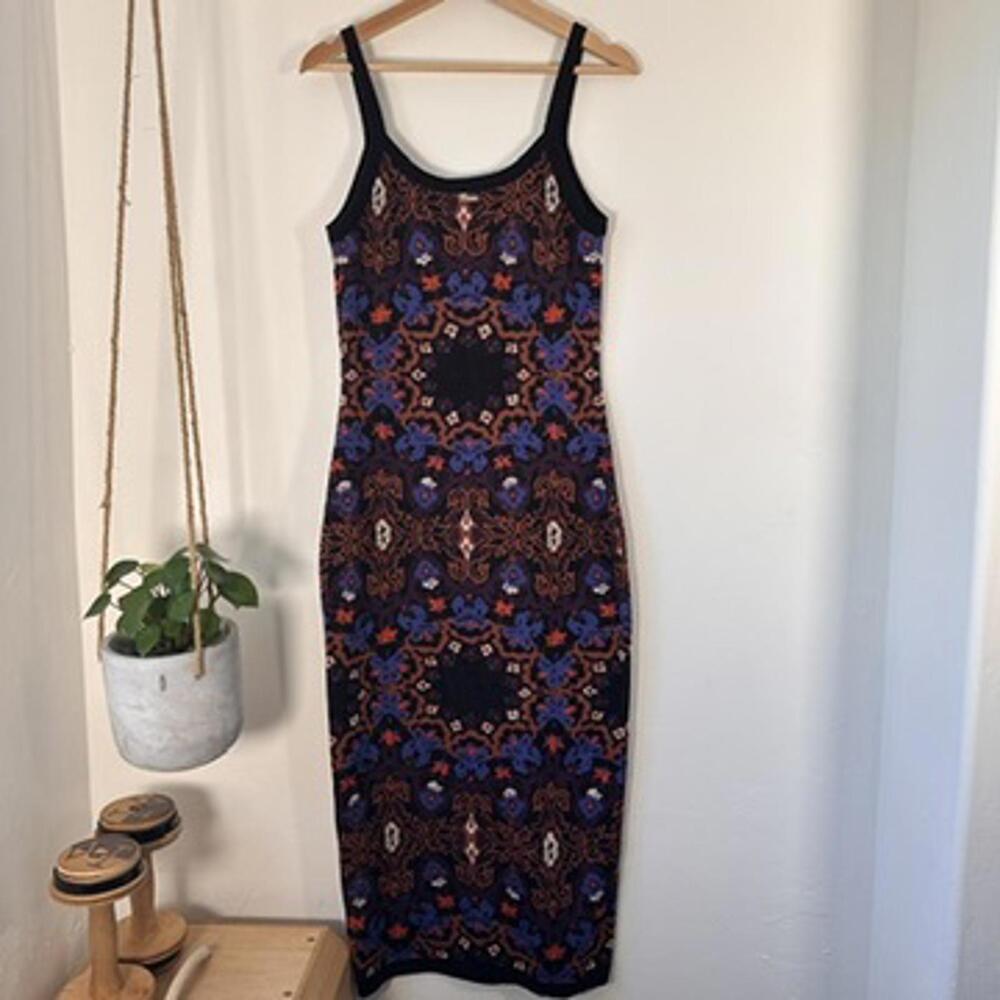 Cleobella Venezia Print Knit Maxi Dress XS Boho Festival Organic Cotton Payton - Picture 10 of 13
